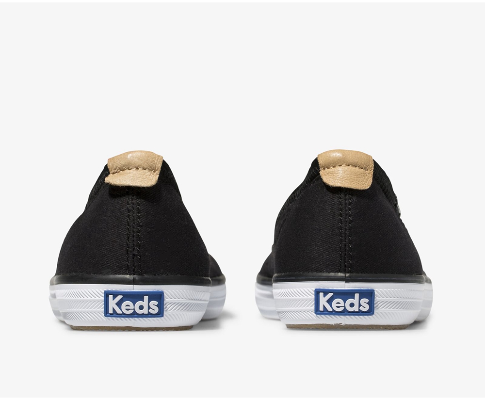 Slip Ons Keds Mujer Negras - Bryn - 502-OBXEMG